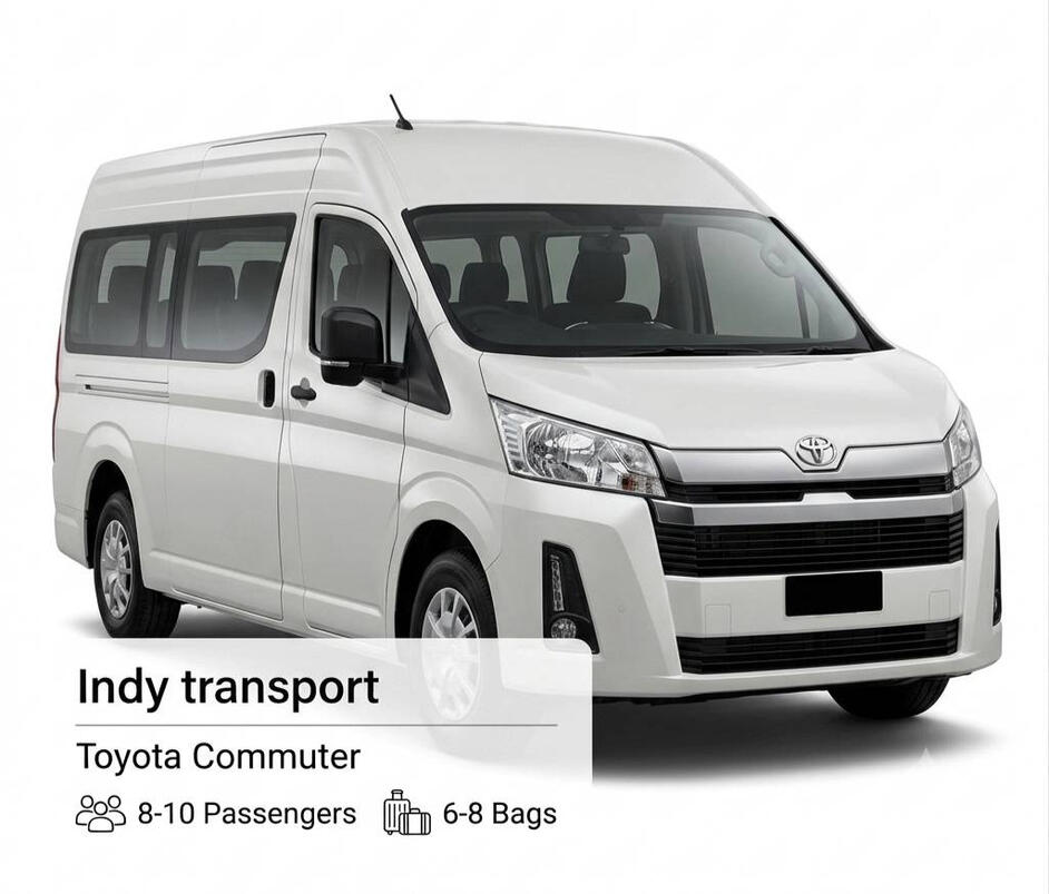 Комфортабельный микроавтобус Toyota Commuter для группового трансфера и туров Микроавтобус Toyota Commuter аренда с водителем трансфер Бангкок Indy Transport